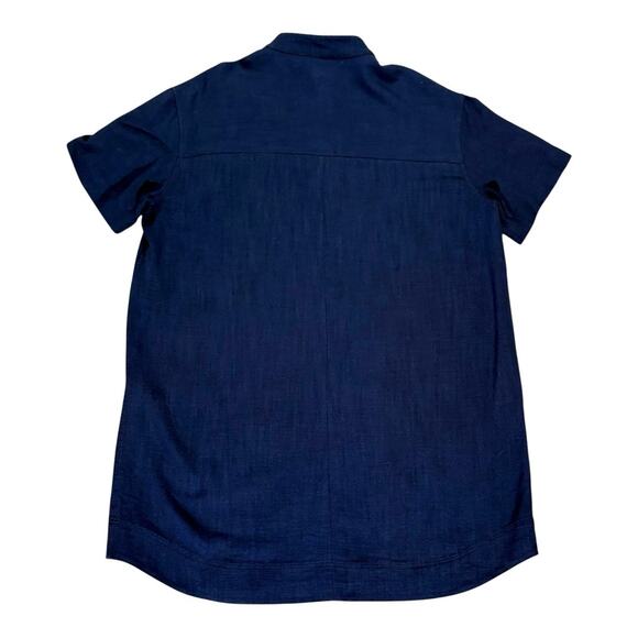 Sezane Sonali Mini Shirt Dress Navy Size 34 EU 2 US XS - Picture 4 of 6